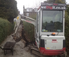 Excavation for new services