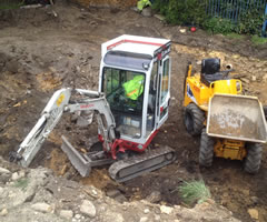 mini digger and dumper 